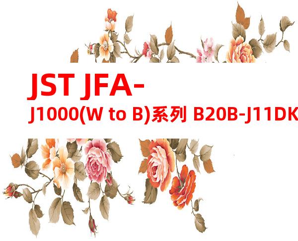 JST JFA-J1000(W to B)系列 B20B-J11DK-GWXR产品图纸